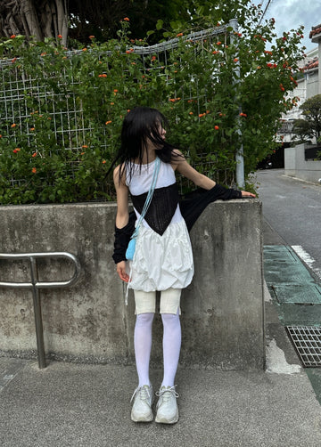 RIBBON SLEEVELESS OPS